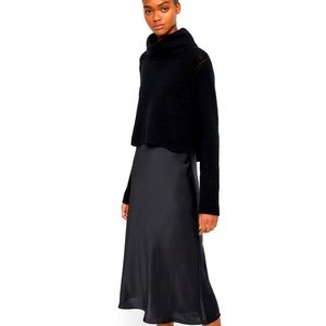 AllSaints Tierny Roll Neck 2-in-1 Dress